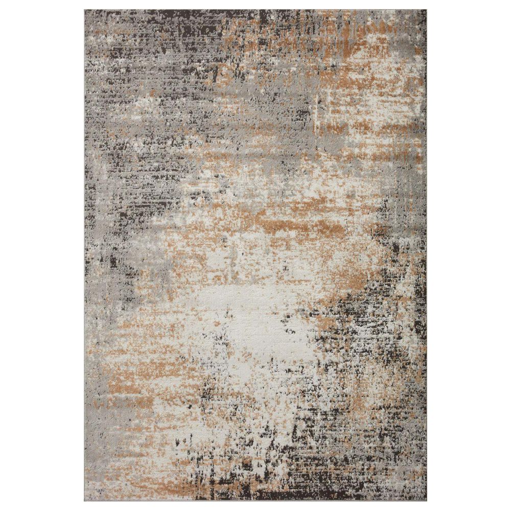Loloi II Bianca 5"3" x 7"6" Stone and Gold Area Rug, , large