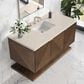 James Martin Vanities Marcello 48" Single Bathroom Vanity in Chestnut with 3 cm Eternal Marfil Quartz Top and Rectangular Sink, , large