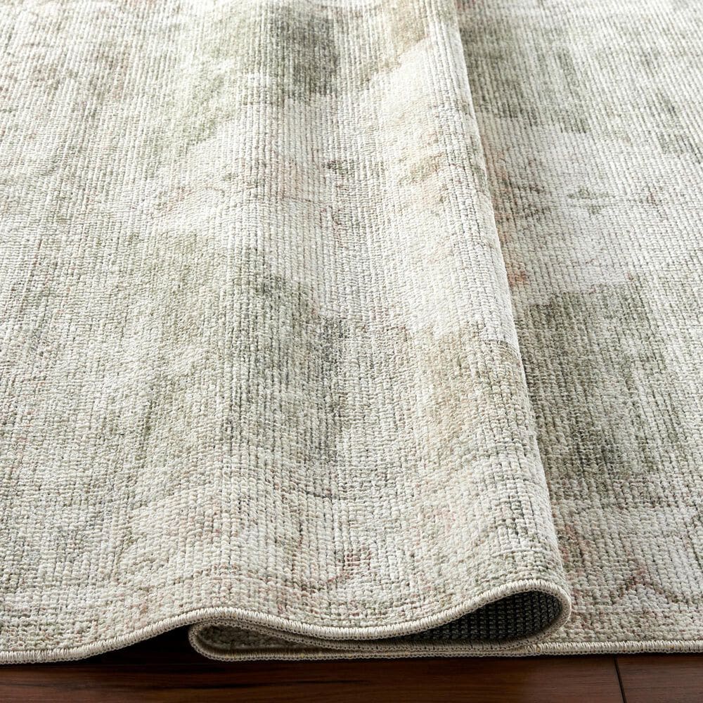 37B Luca Ivory, Olive, Tan and Light Brown 5&#39;3&quot; x 7&#39; Area Rug, , large