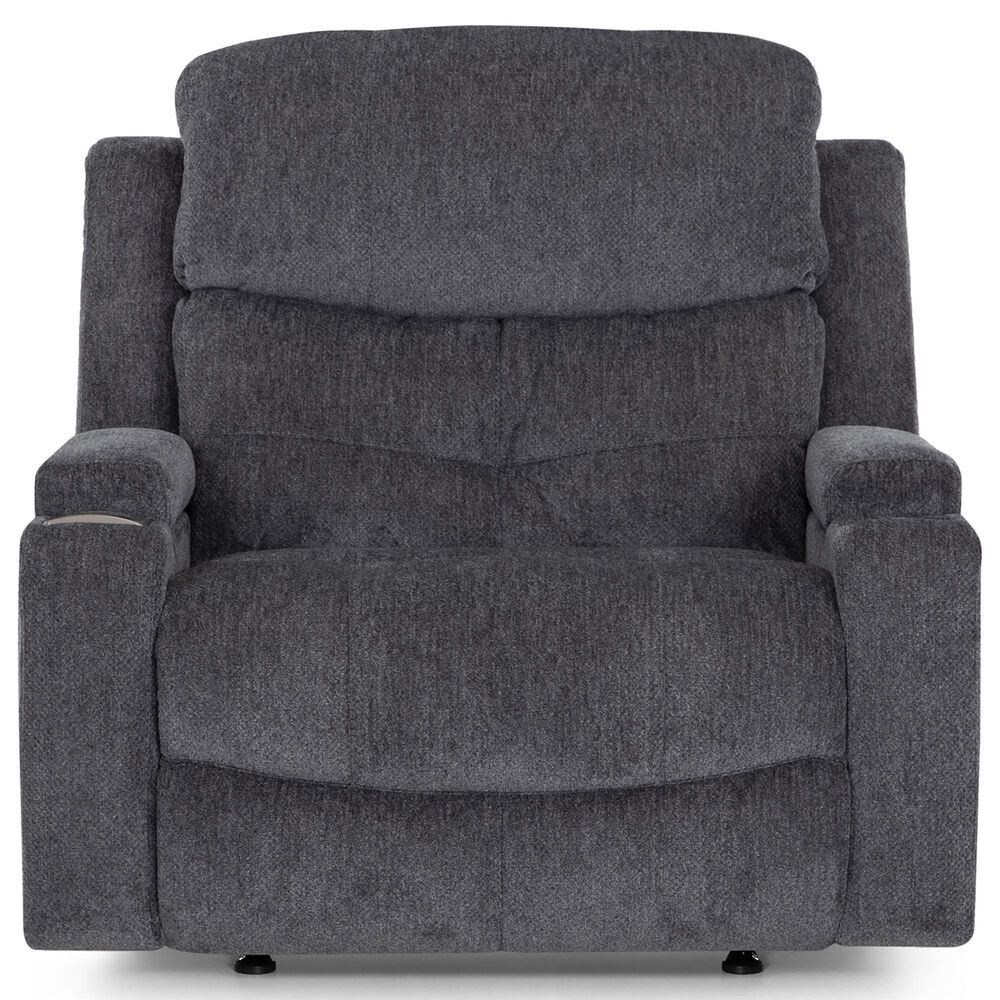 Moore Furniture Arlington Power Rocker Recliner in Seeley Storm, , large