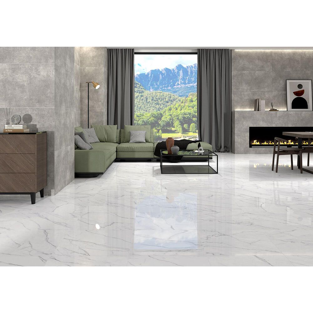 MS International Kaya Calacatta Venato 24&quot; x 24&quot; Polished Porcelain Tile, , large