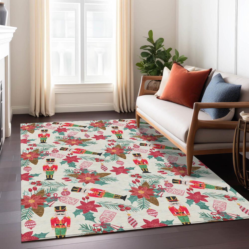 Dalyn Rug Company Wonderland WN30 3&#39; x 5&#39; Ivory Indoor/Outdoor Area Rug, , large