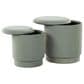 Lumisource Marla 2-Piece Upholstered Ottoman Set in Light Green Velvet, , large