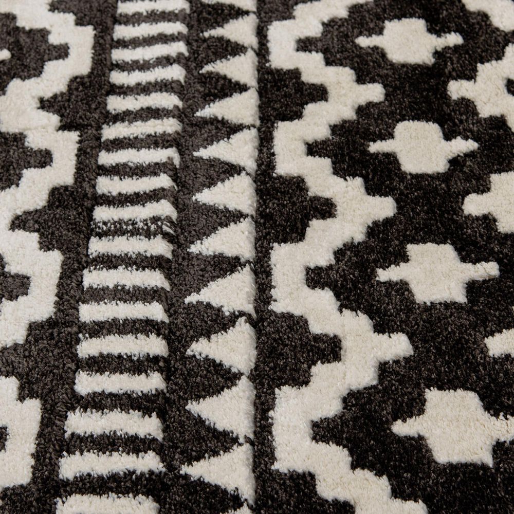 Central Oriental Structures Torrent Weehawken 5&#39; x 7&#39;6&quot; Soot and Buff Area Rug, , large