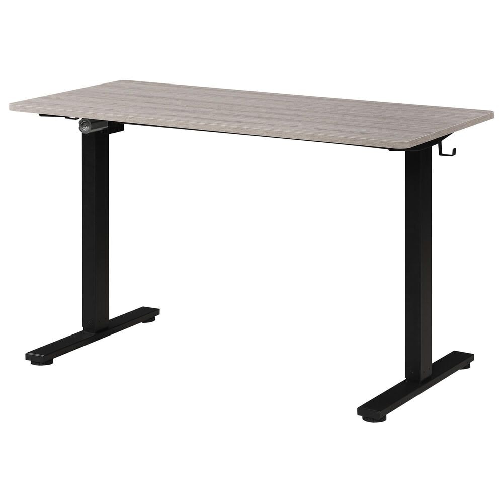 OSP Home Primo 48&quot; Electric Sit and Stand Desk in Black and Light Gray, , large