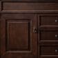 James Martin Vanities Brookfield 60" Single Bathroom Vanity in Burnished Mahogany with 3 cm Lime Delight Quartz Top and Rectangular Sink, , large