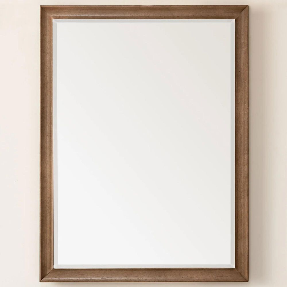 James Martin Vanities Glenbrooke 30" Rectangular Mirror in White Wash Walnut, , large