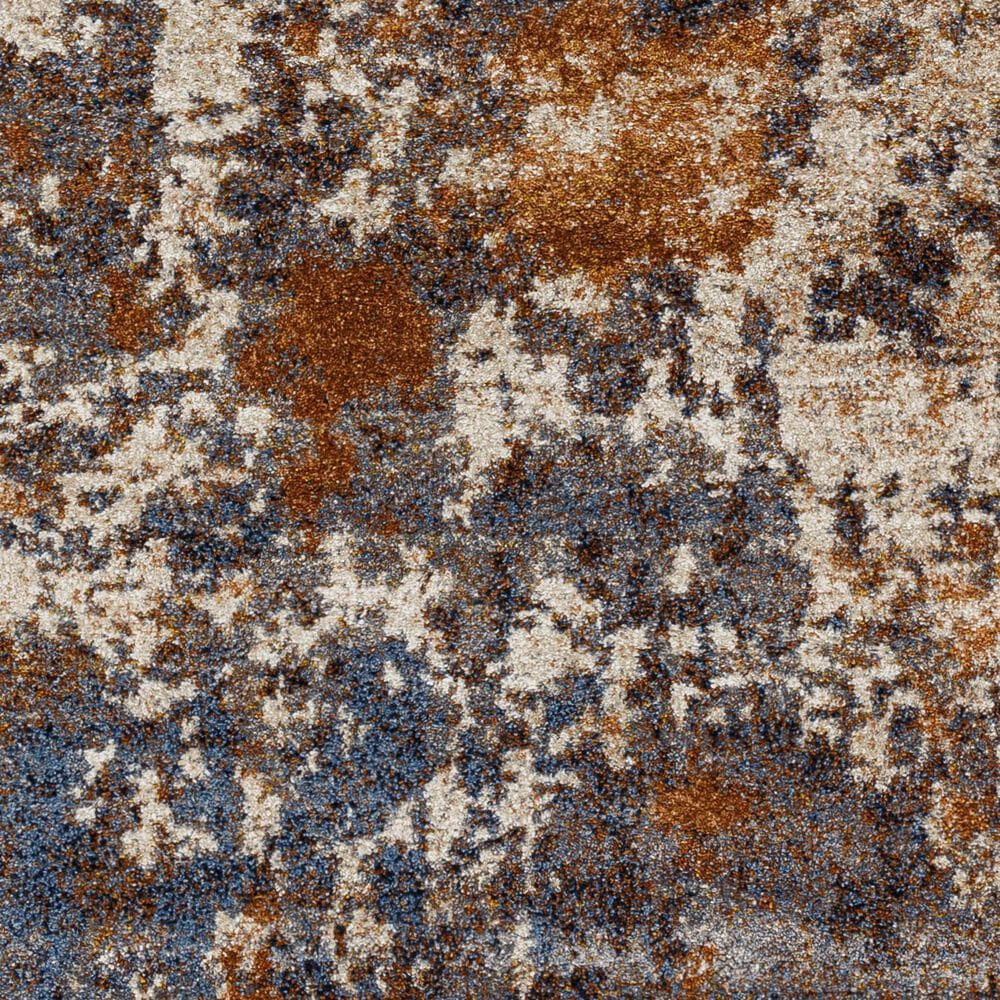 Surya Tuscany 4&#39;3&quot; x 5&#39;7&quot; Brown, Camel and Blue Area Rug, , large