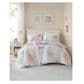 Hampton Park Rio 4-Piece Full/Queen Comforter Set in Purple, Blush Pink and Bright White, , large