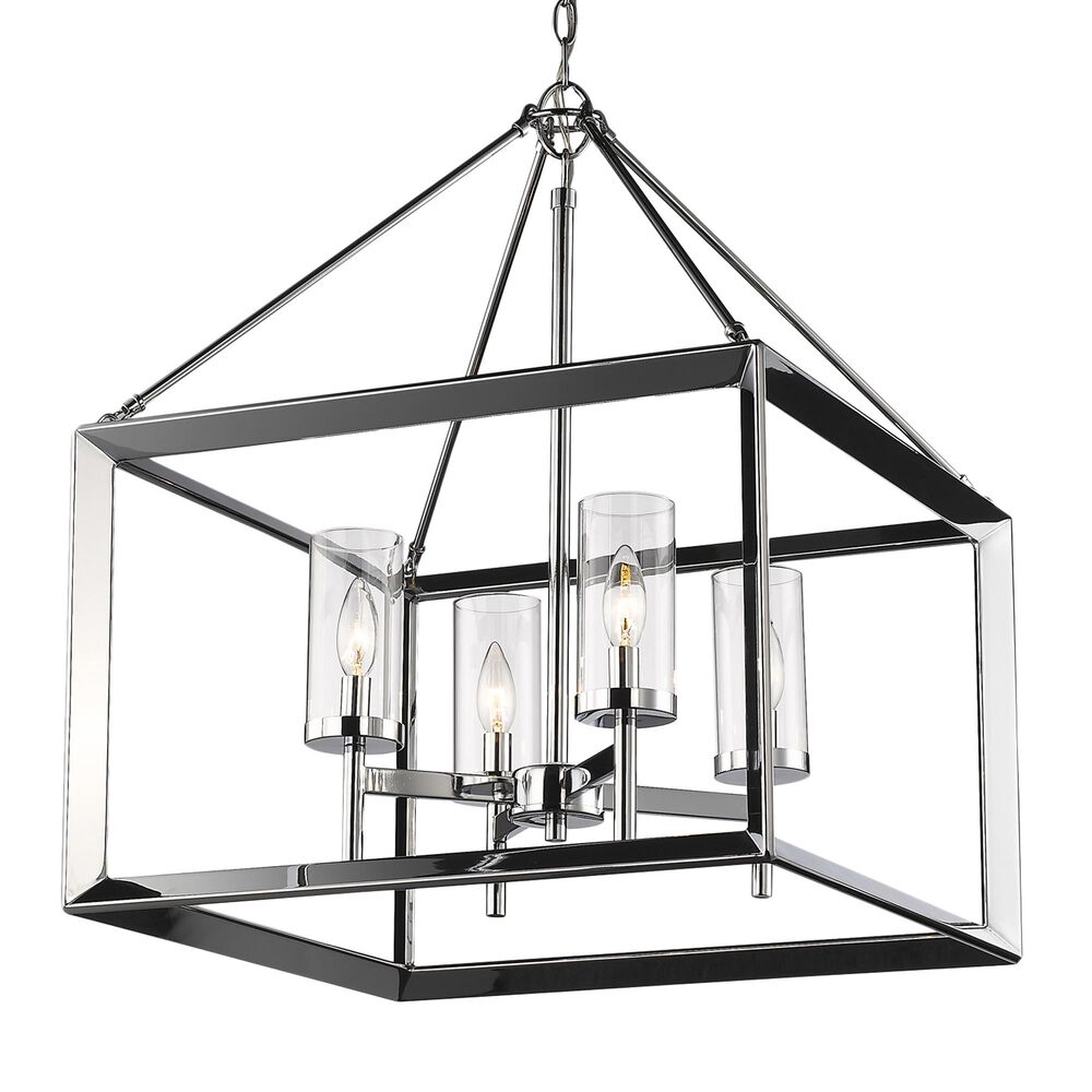 Golden Lighting Smyth 4-Light Chandelier in Chrome, , large