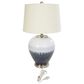 Maple and Jade Colorblock Abstract Drip Table Lamp in Blue, Cream and Silver, , large