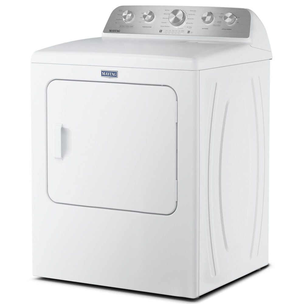 Maytag 4.8 Cu. Ft. Pet Pro Top Load Washer and 7.0 Cu. Ft. Electric Dryer Laundry Pair in White, , large
