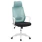 CorLiving Workspace Office Chair with White Frame in Teal and Black, , large