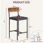 GARVEE 25.5" Bar Stool in Rustic Brown (Set of 4), , large