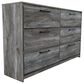 Ashley Baystorm 5-Piece King Bedroom Set in Gray, , large