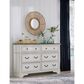 Ashley Blendon 6-Drawer Dresser in Chipped White and Brown, , large