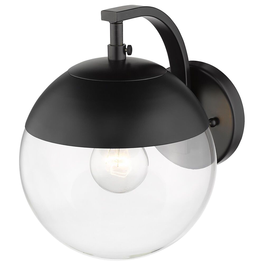 Golden Lighting Dixon 1-Light Wall Sconce in Matte Black, , large