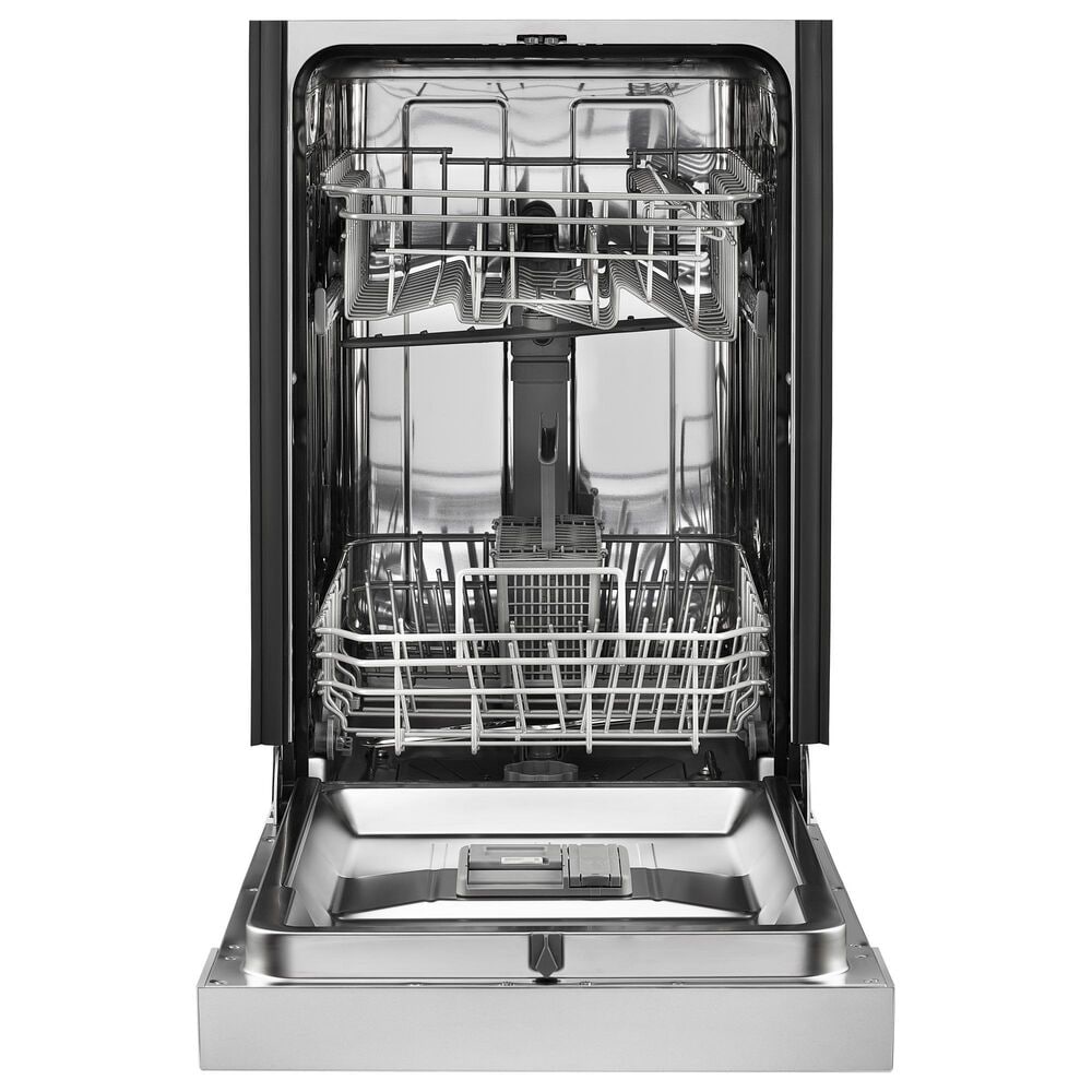Whirlpool 18" Built-In Small-Space Compact Dishwasher in Stainless Steel and Black, , large