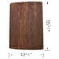 Blanco Performa 13.38" x 19.53" Wood Cutting Board, , large