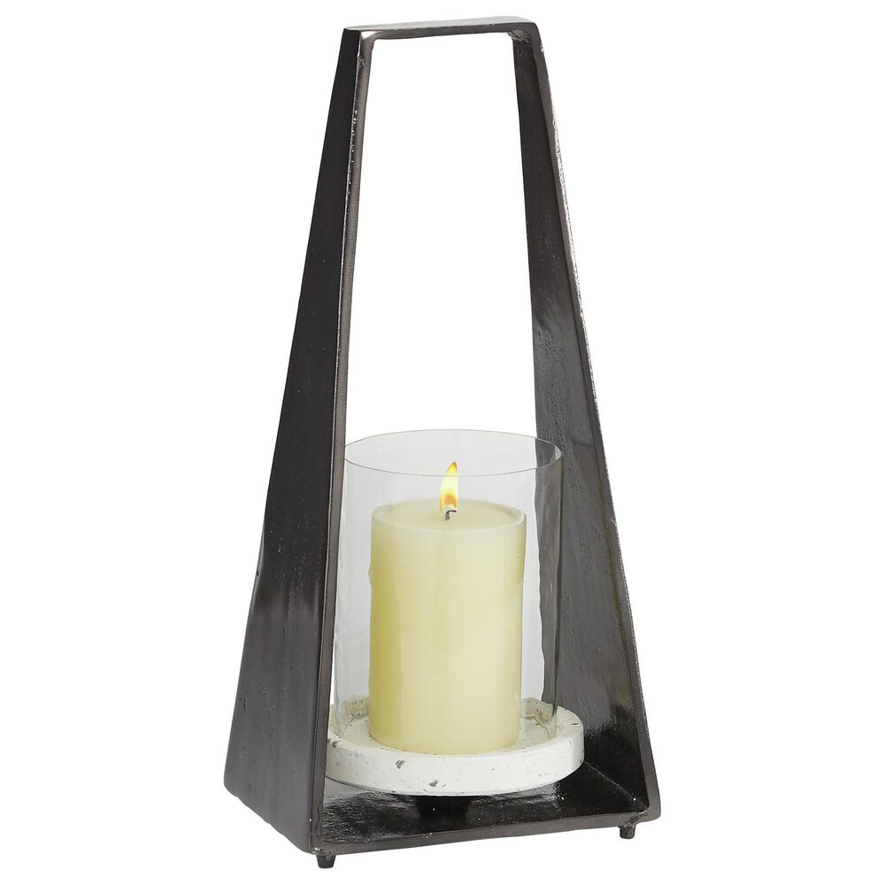 Maple and Jade 7" x 15" Lantern in Black, , large