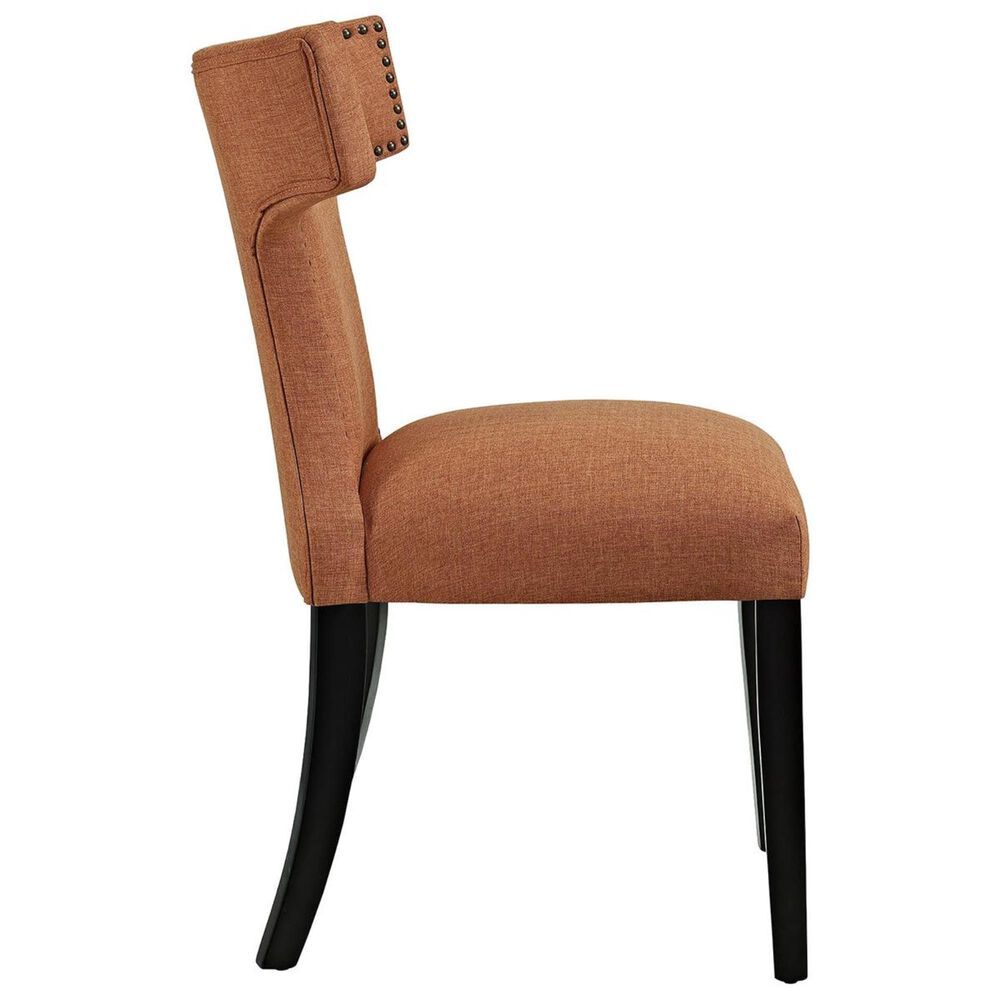 Modway Curve Fabric Dining Chair in Orange, , large
