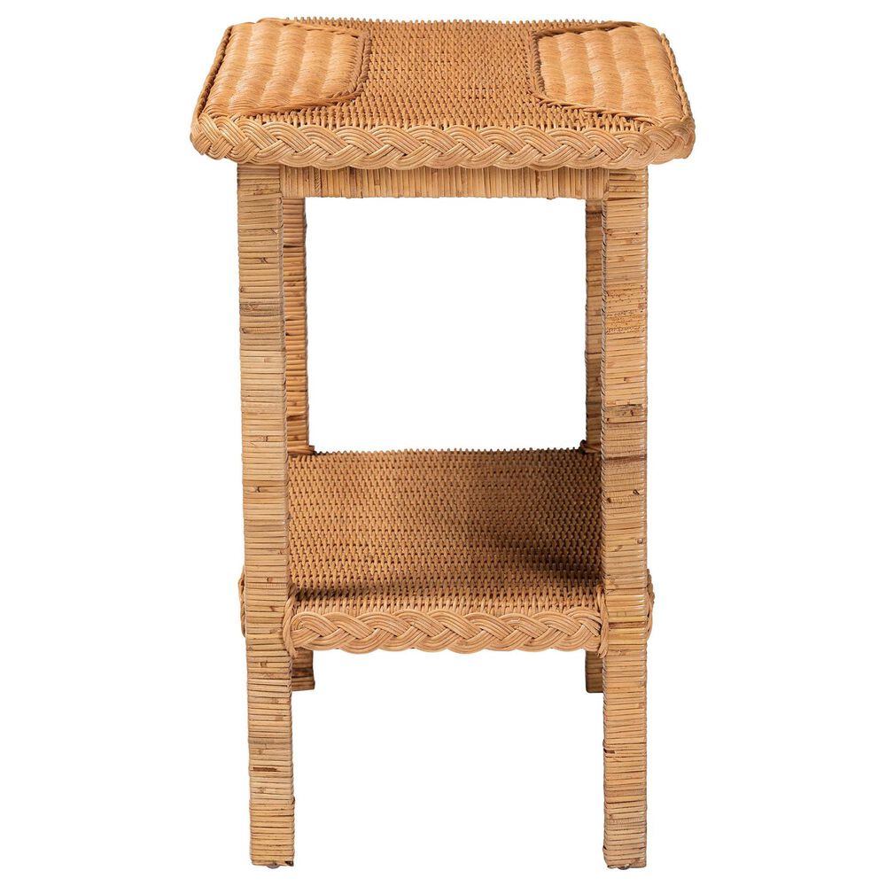 Baxton Studio Minahasa Side Table in Light Honey, , large