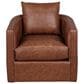 Massoud Furniture Gemma Swivel Chair in Whiskey, , large