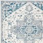 Safavieh Micro-Loop 8" x 10" Ivory and Navy Area Rug, , large