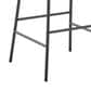 LumiSource Daniella Bar Stool with Black Faux Leather Upholstery in Black (Set of 2), , large