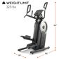 ProForm Trainer HL; Elliptical for Low-Impact Cardio Workouts with 7" Display, , large