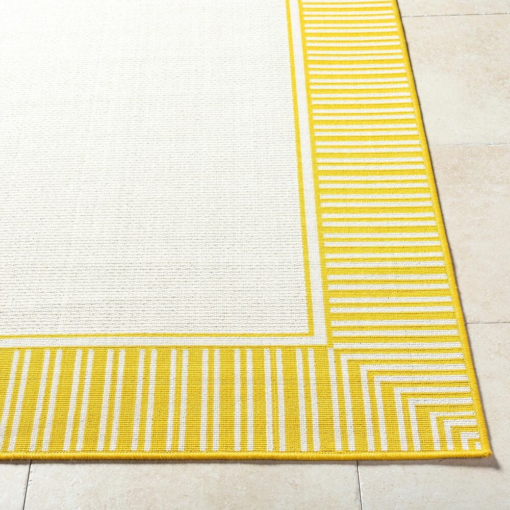 Surya Alfresco 7&#39;3&quot; x 10&#39;6&quot; Pearl, Saffron, Beige and Tan Indoor/Outdoor Area Rug, , large