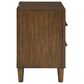 Ashley Lyncott Queen Panel Bed and Two Nightstands in Medium Brown, , large