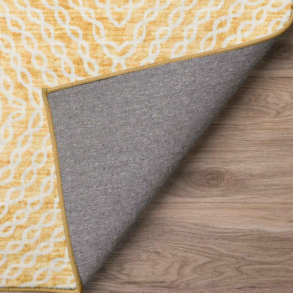 Dalyn Rug Company Brisbane Geometric 1&#39;8&quot; x 2&#39;6&quot; Gold Area Rug, , large