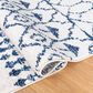 Safavieh Tulum  10" x 14" Ivory and Navy Area Rug, , large