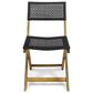 Hearth and Haven Hillside 3-Piece Outdoor Bistro Set in Brown and Black, , large