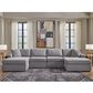 Ashley Modmax 4-Piece Sectional with Double Chaise in Granite, , large