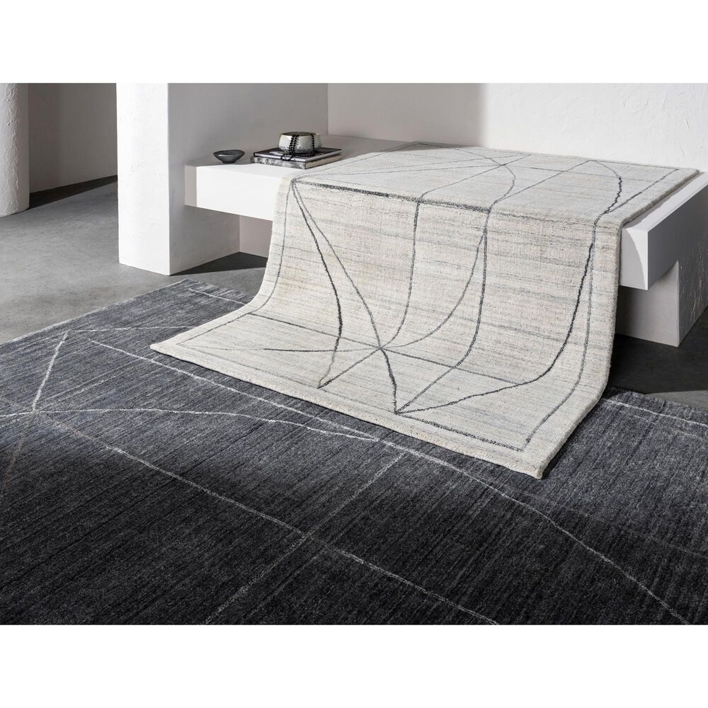 Surya Hightower 8&#39; x 10&#39; Gray, Charcoal, White and Taupe Area Rug, , large