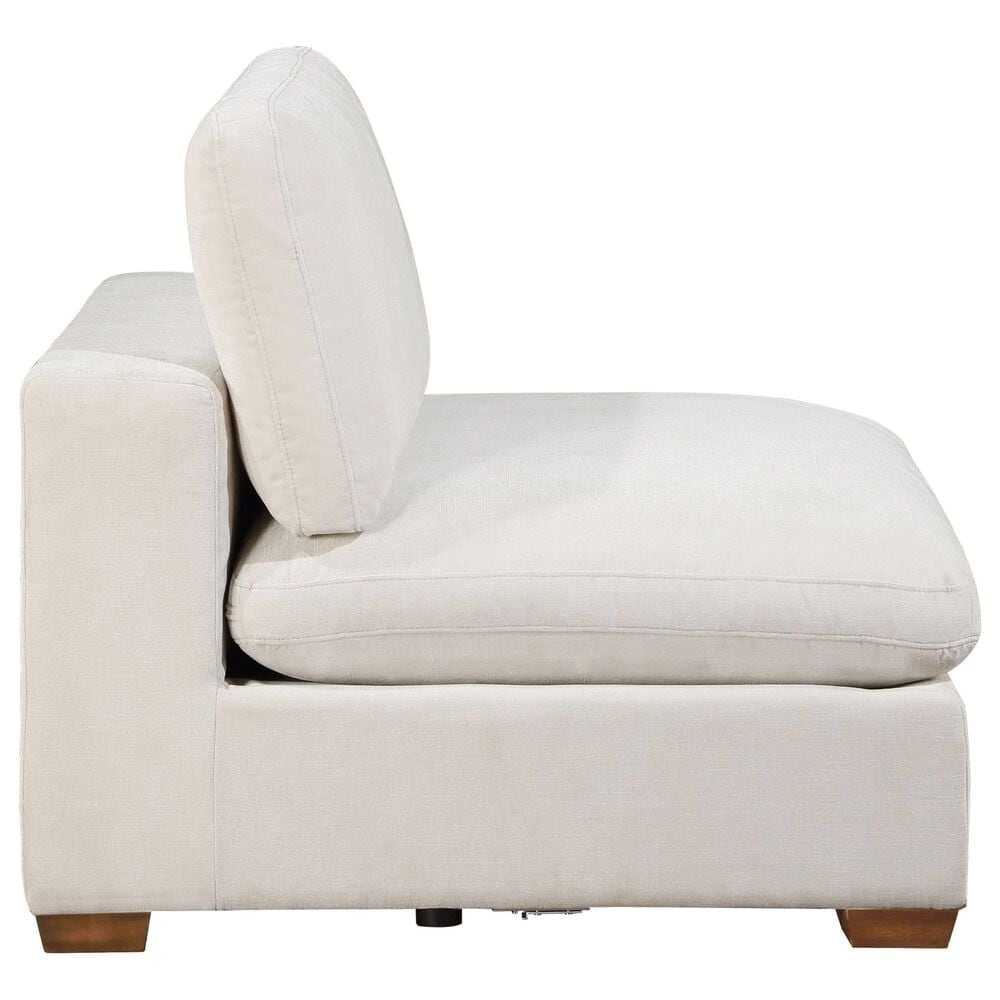 Coaster Lakeview Armless Chair in Ivory, , large