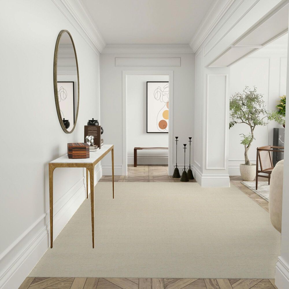 Nourison Calvin Klein Spun 5&#39;3&quot; x 7&#39;3&quot; Ivory Area Rug, , large