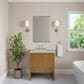 James Martin Hudson 30" Single Bathroom Vanity in Honey Oak with 3 cm Ethereal Noctis Silestone Top and Rectangular Sink, , large