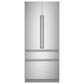 Cafe 20.1 Cu. Ft. French Door Refrigerator with Temperature Control in Stainless Steel, , large