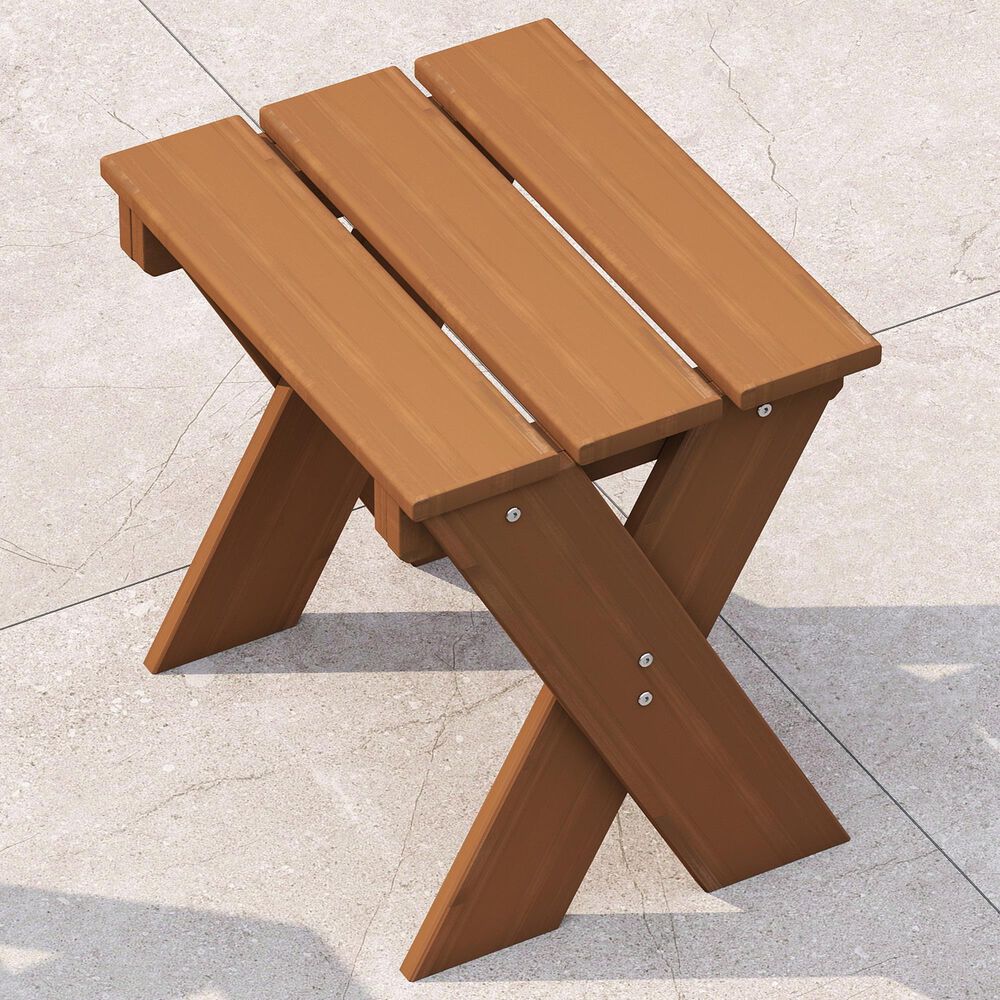 HOMLUX Patio End Table in Natural, , large