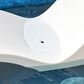 Floating Luxuries Kai Shelf Lounger with Pillows in White and Aruba (Set of 2), , large