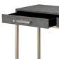 Splendor Living Kain Console Table in Grey and Brushed Champagne, , large