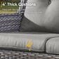 Sunwell Garden Outdoor Sofa in Gray, , large