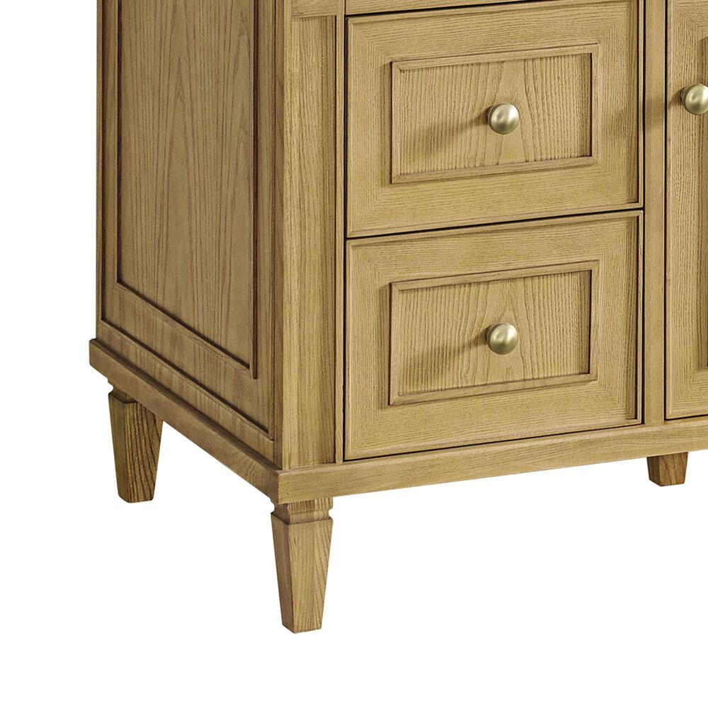 James Martin Vanities Lorelai 48&quot; Single Vanity in Light Natural Oak with 3 cm Parisien Bleu Quartz Top, , large