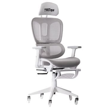 Techni Sport AirFlex 2.0 Gaming Chair in White and Light Grey, , large