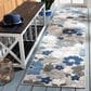 Safavieh Cabana CBN308F 2"2" x 9" Grey and Blue Indoor/Outdoor Performance Runner, , large