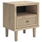 Ashley Queen Upholstered Bed and Two Nightstands, , large