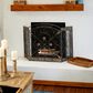 Maple and Jade 52" x 31" Fireplace Screen in Black, , large